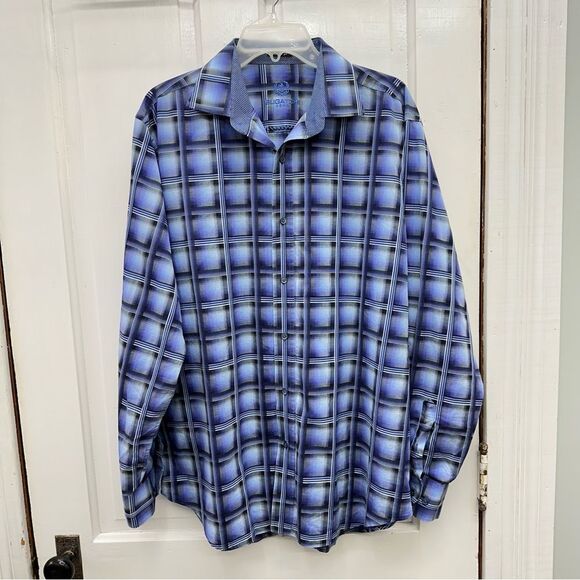 Bugatchi Uomo classic fit long sleeve button down shirt men's xl - Picture 1 of 5